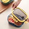 Double-layer Lunch Box Student Office Worker Bento Box Outdoor Picnic Fruit Food Container Light Salad Reducing Meal Lunch Bags