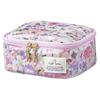 Vanity Pouchcosmetic Pouchwomensflower Patternlarge Capacityadult Cutewith Brush Pocketstylishportabletravelgiftmade JapanLC (Melange Garden Pink)