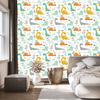 Wallpaper Colorful Dinosaurs Mountains and Nature for Living Room and Bedroom 50x1000