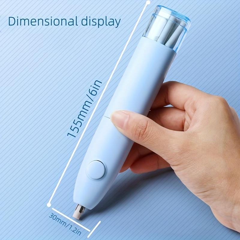 1 electric eraser,with 10 spare ink cartridges,suitable for student-specific highlighter sketch, automatic eraser,clean and seamless without battery