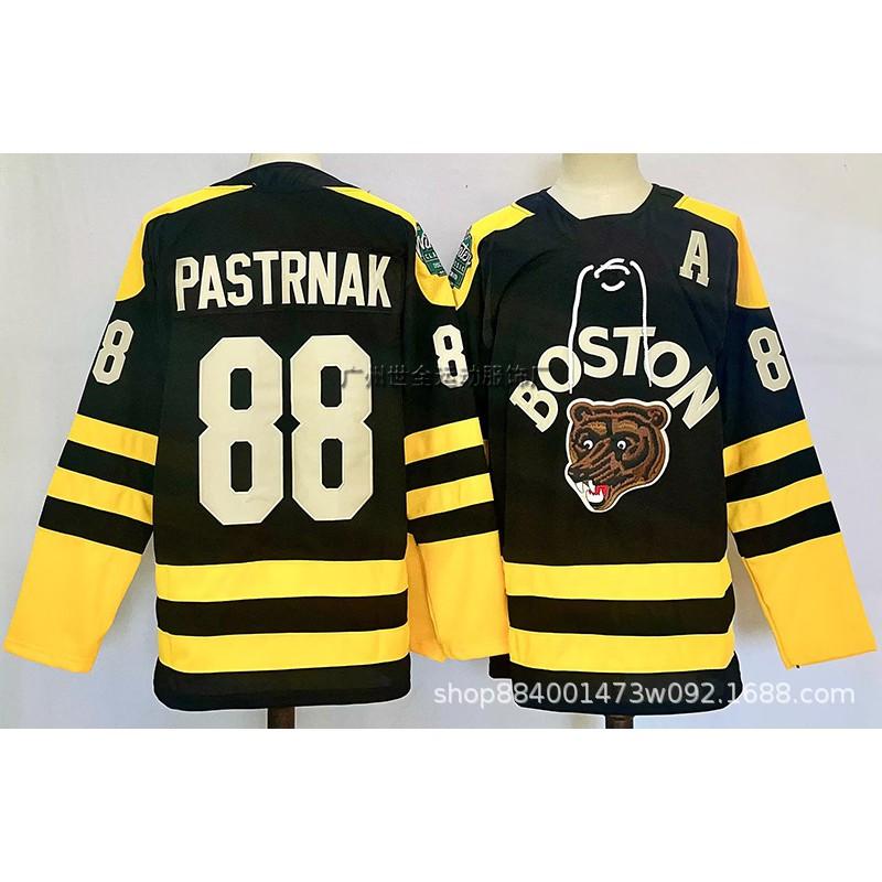 Mens Retro Embroidered Ice Hockey Jersey Team Bear 63 Training Uniform Adult Players
