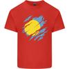 Torn Palau Flag Palauan Day Football Unisexs Light Cotton TShirt