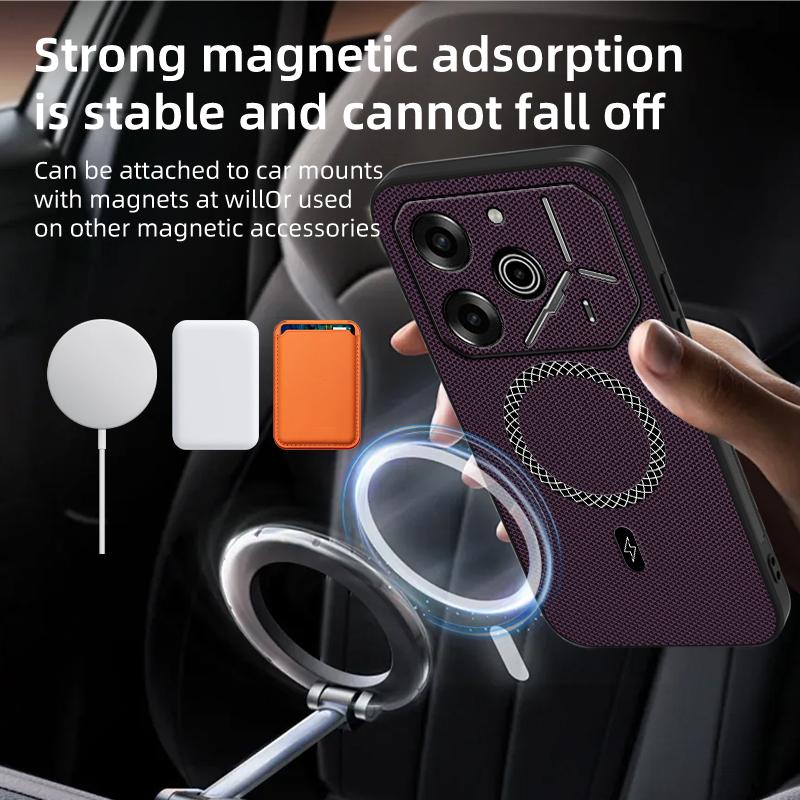 Ultra Thin Fashion Magnetic Case for Tecno Pova 6 Pro Pova6 Anti-Drop Non-fingerprint Back Cover Casing