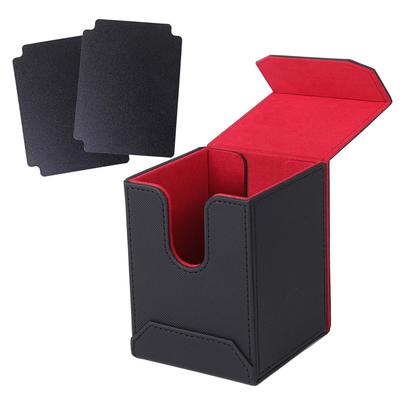 Bellevue Puzdro na karty Puzdro na zberateľské karty Oddeľovač kariet Magnet Kompatibilné s obalmi na karty Pokeka (Červená)