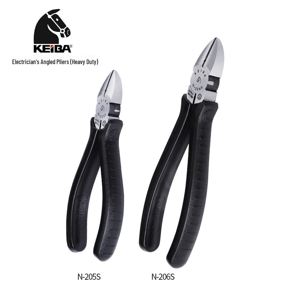 Japan KEIBA N-205S/206S/207S Electrician s Angled Pliers and Wire Cutter N-205S
