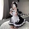 Maid Cosplay Costume Women Classic Short Sleeve Maid Dress Outfits Japan Sexy Lolita Apron Uniform Halloween Nurse Clothes