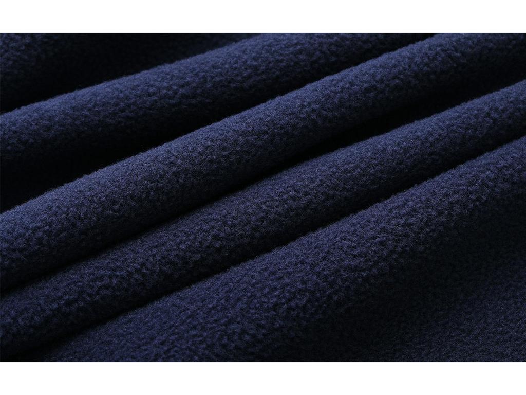 Ανδρικό Ευρωαμερικανικό Τακτικό Φλις Μπουφάν - Ζεστό Πολικό Φλις, Μονόχρωμο, Όρθιος Γιακάς για Φθινόπωρο/Χειμώνα.