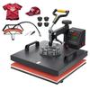 Heat Press Machine, 15x15inch / 38x38cm, 2IN1 Clamshell Sublimation Transfer Printer with Teflon Coating, Digital Precise Heat Control