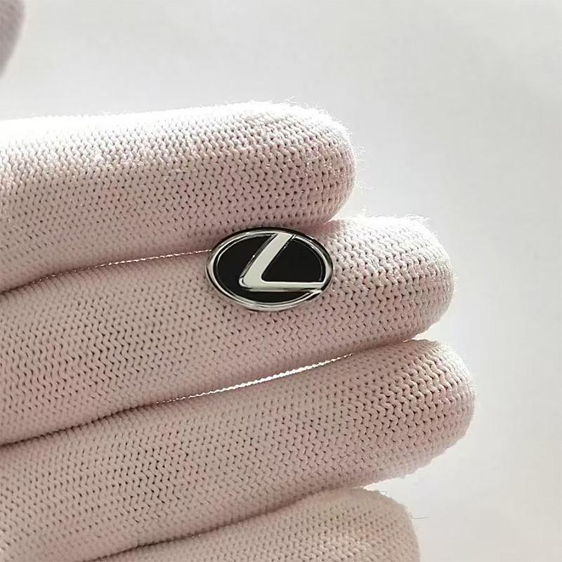 10Pcs Aluminum Car Key Emblem Sticker Decoration Decals For Lexus GS IS LS500h ES260 ES300h RX350h NX260 UX260 LM LC RZ450e TX