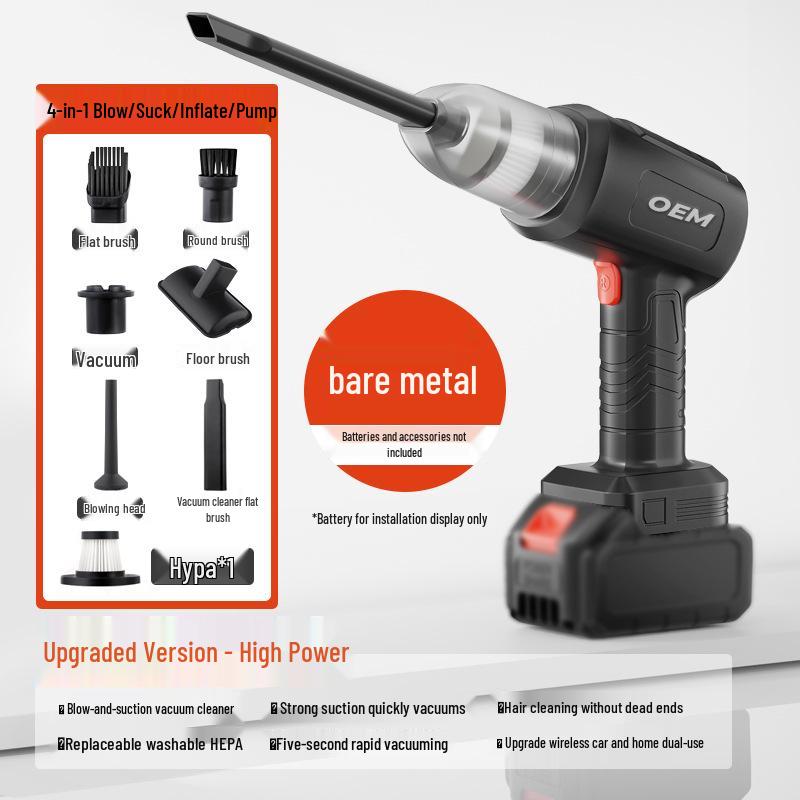 Portable Mini Wireless Car Vacuum Cleaner with Ultra-Powerful Suction