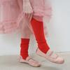 EMBROIDERY STIRRUP LEG WARMER - RED