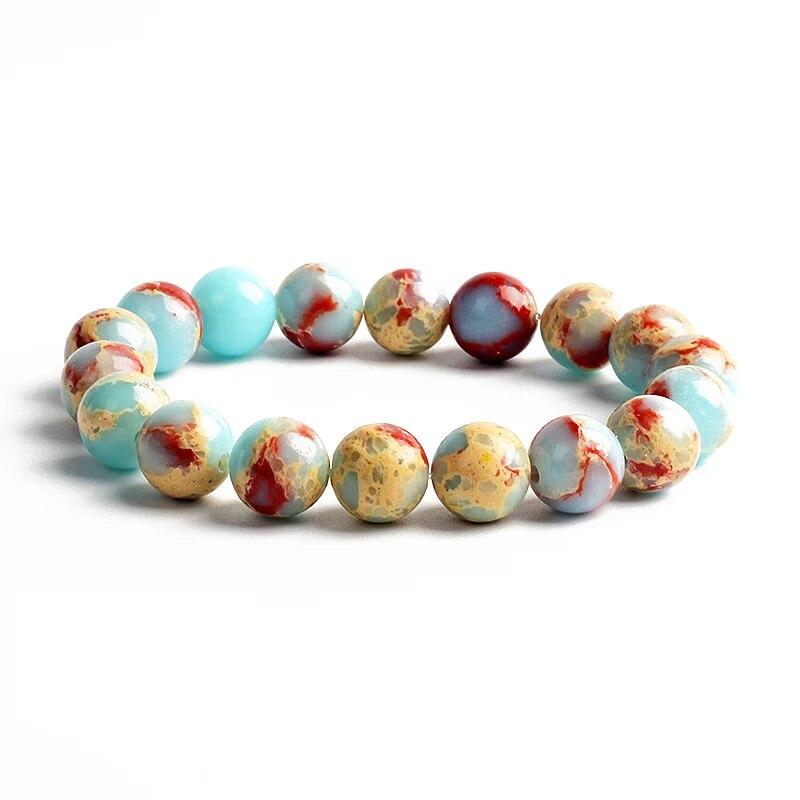 10MM Natural Stone Beads Bracelet Men 8MM Reiki Tiger Eye Agates Quartz Beaded Bracelets for Women Elastic Rope Handmade Jewelry