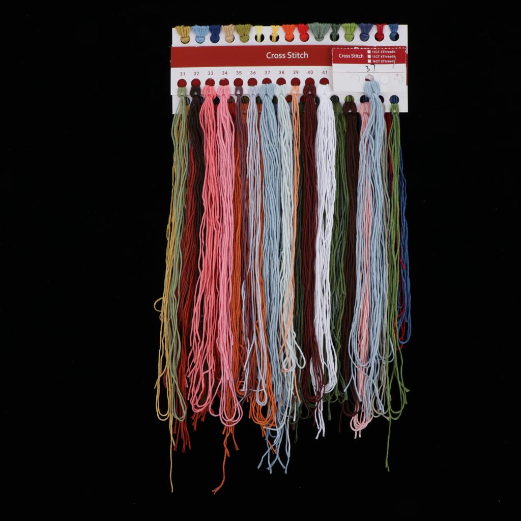 Stitch Embroidery DIY Needlework And Flowers, Wall Decoration - Multicolor, 14CT
