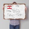 Handdrawn French Polynesia Metal Poster Customized Wall Art Retro Vintage Tinplate Signs for Man Cave Decoration Bedroom Decor