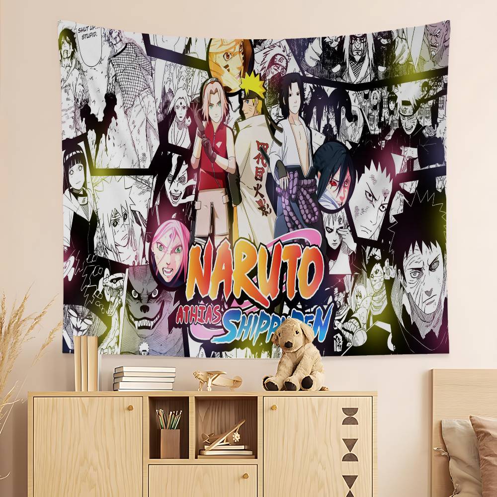 Japanese NNaruto Hanging Bohemian Tapestry Indian Buddha Wall Decoration Witchcraft Bohemian Hippie Cheap Hippie Wall Hanging