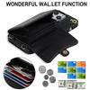 Wallet Case Diagonal Strap With Bracket Leather Cover For iPhone 17 16 15 Plus 14 Pro 13 Mini 12 Pro Max 11 Pro Max SE 2020 XS XR 8 7
