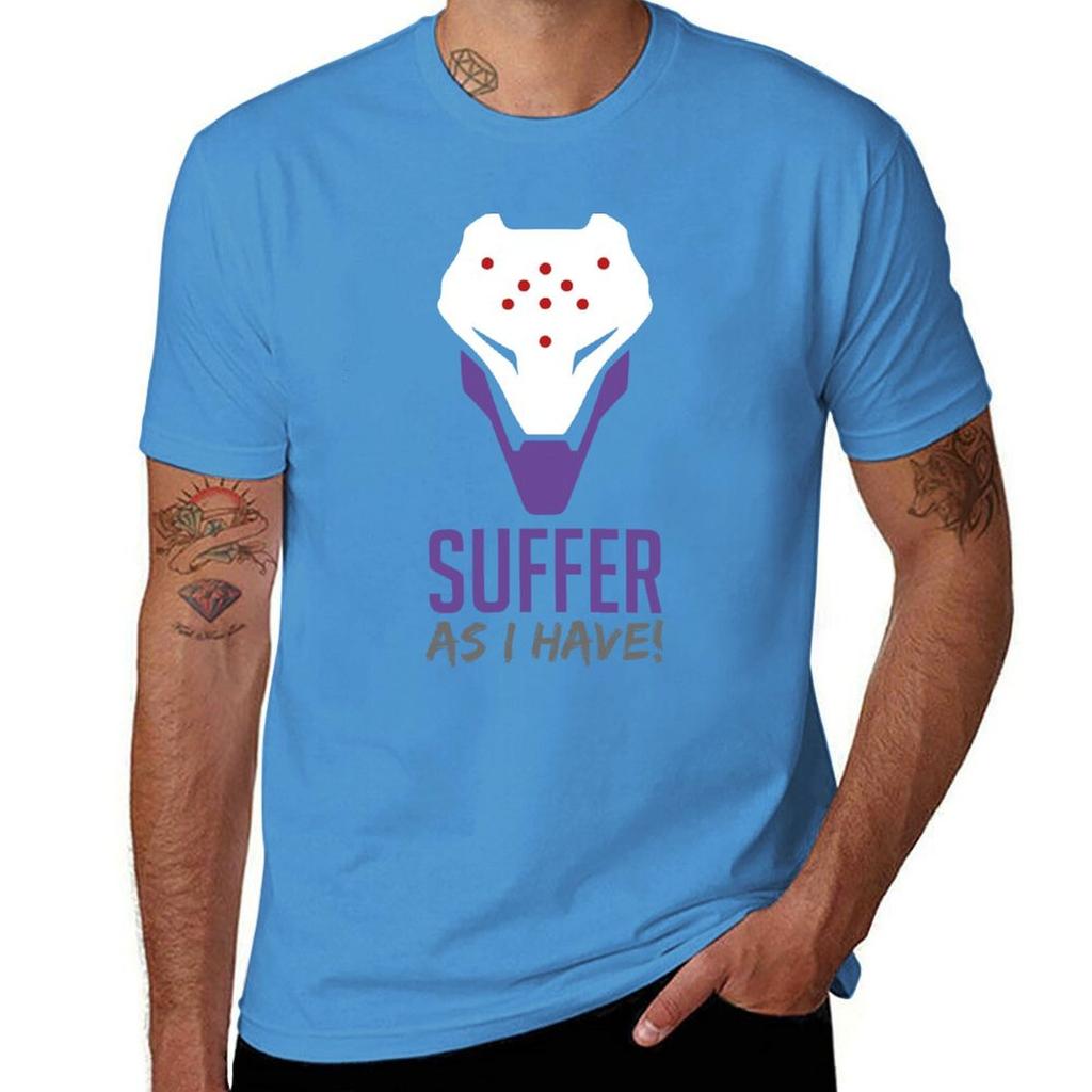 Ow2 Ramattra Suffer As I Have En Tshirt Anime Clothes Summer Tops Unisex Graphic T Shirts