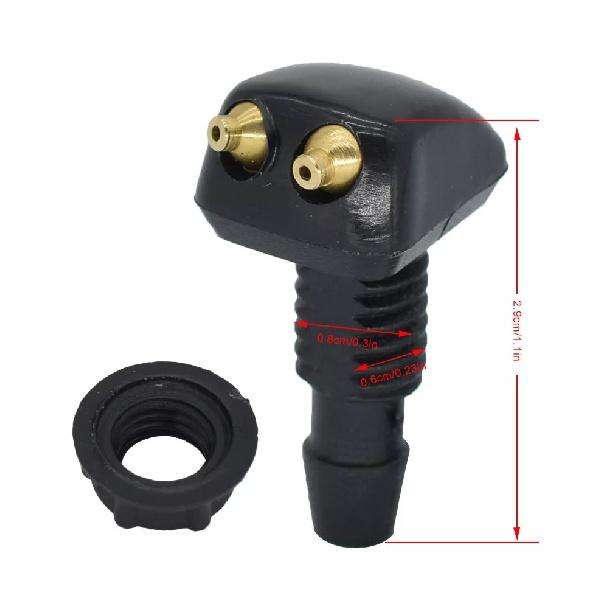 2X Universal Car Front Windshield Washer Wiper Nozzle Sprayer Sprinkler Jets