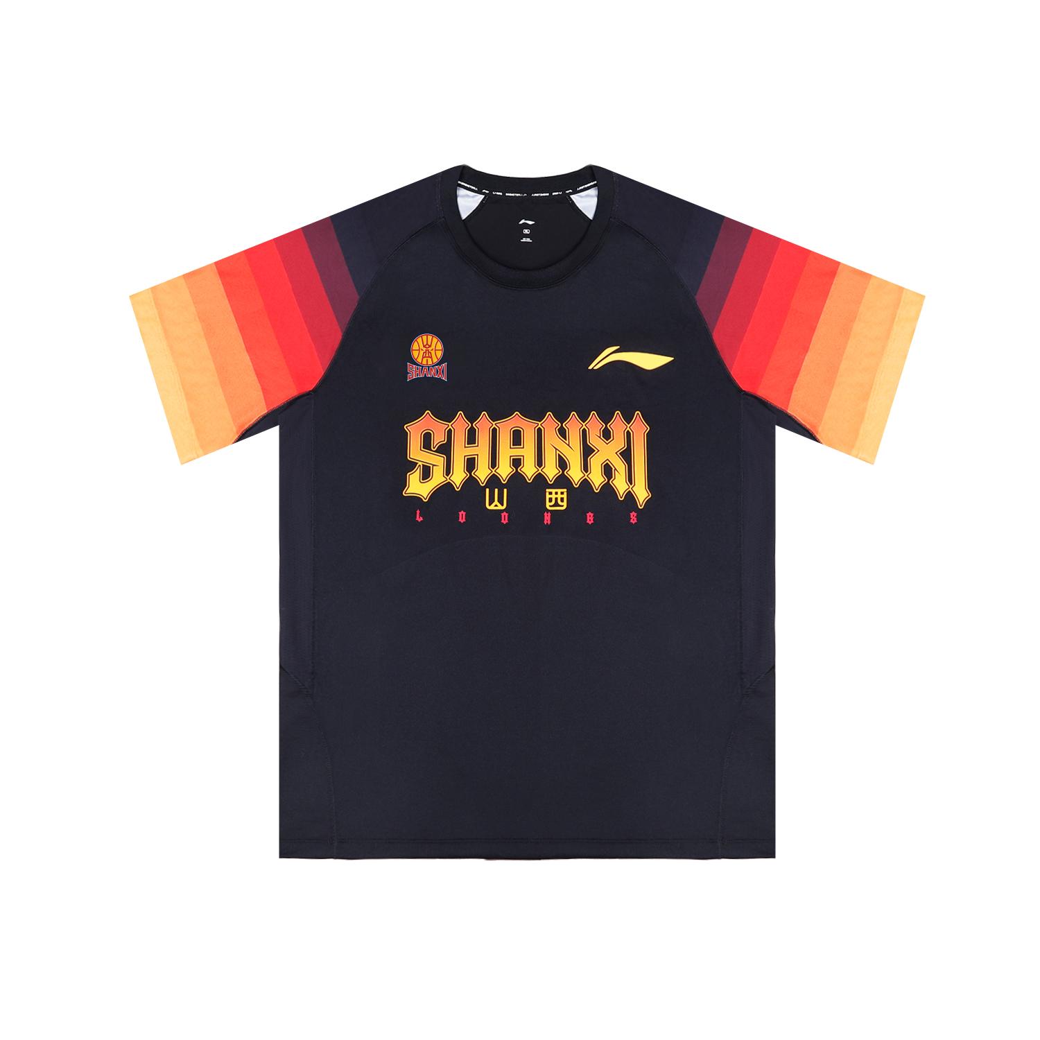 Li Ning T Shirts Unisex Shanxi Black Crew Neck Thin ATSV945-1 XL