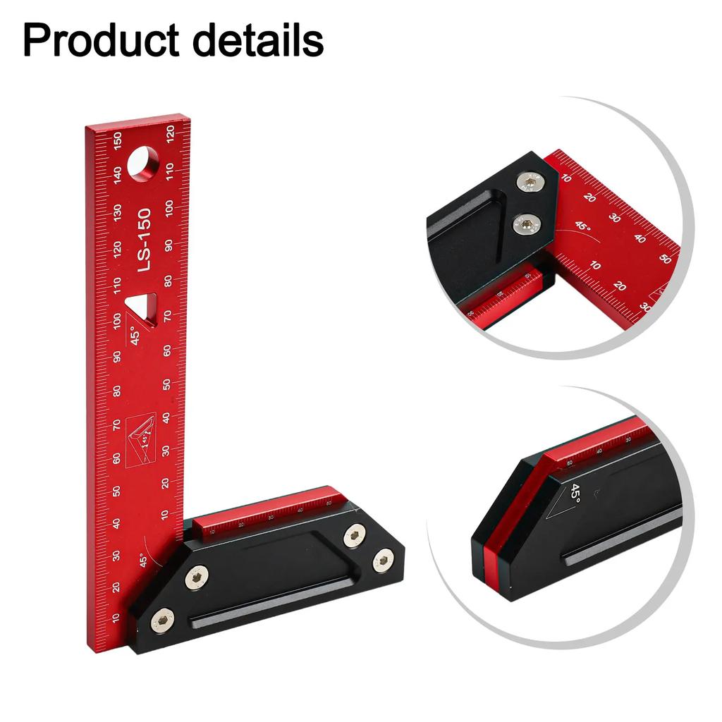 1pc Multi-Angle Measuring Ruler Carpenter Square 45/90 Degrees L Square For Measuring Drawing Accessories