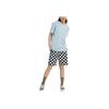 Vans Contrast Checkered Design Casual Straight Leg Shorts Women shorts Black White VN0A7TQ7YE9