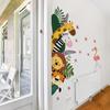 Little Animals Flowers Wall Sticker Kids Room Living Room Wall Decoration Self-Adhesive Home Decor