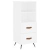 VidaXL White Buffet 34.5x34x90 Cm Engineered Wood 828636