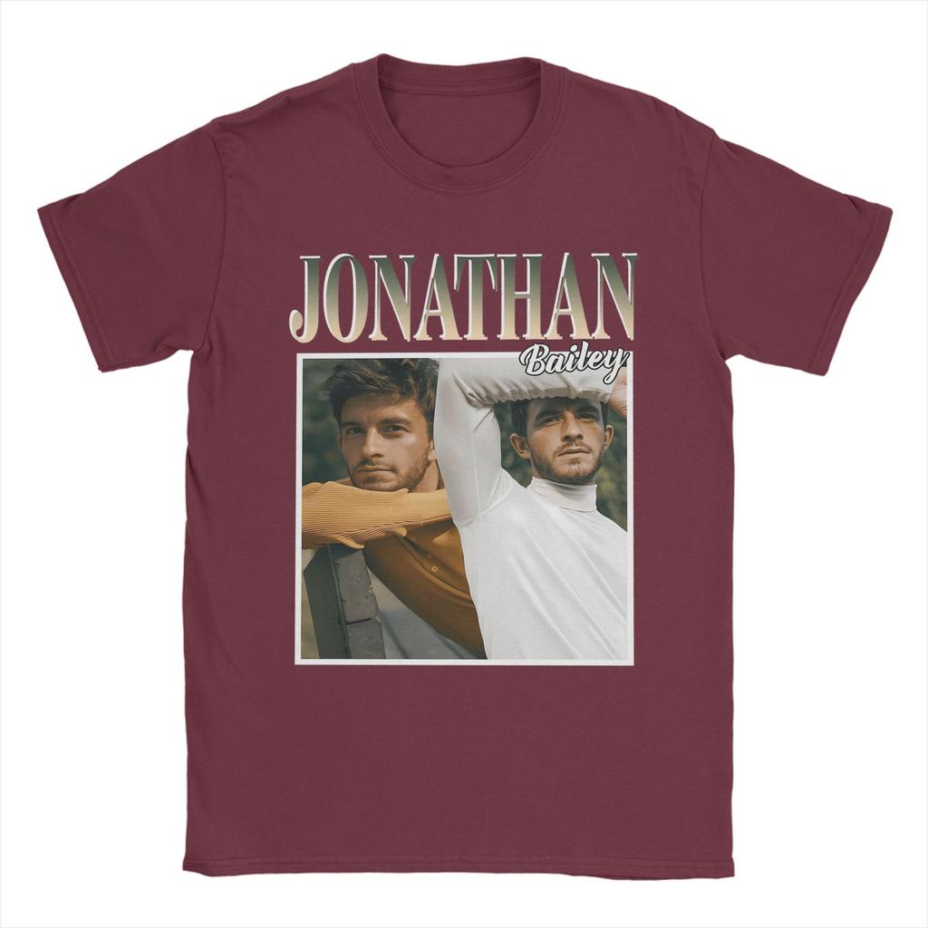Casual Jonathan Bailey Actor TShirts for Unisex Crew Neck Pure Cotton T Shirt Short Sleeve Tees Summer Clothing