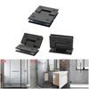 2Pcs Glass Shower Door Hinges Corrosion Resistant Glass Door Cabinet Clip Replacement Shower Door Hinge With Gaskets