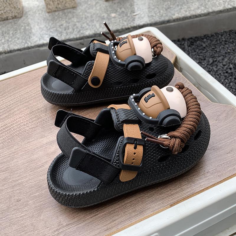 Children's 3D Dog Headphone Birkenstock Clogs: Creative, Closed-Toe, Super Soft, Thick-Soled Sandals for Boys and Girls