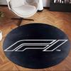 Formula 1 (55) Round Office Rug Decorative Floor Rug for Office Bedroom Living Room and Home Space