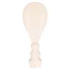Cute Bunny Non Stick Rice Spoon Threedimensional Standable Rabbit Rice Scoop for Rice Cooker(Beige )