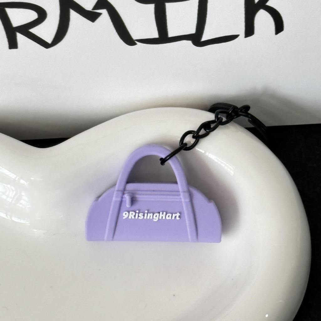 Miu Series Dumbbell Plate Keychain: Trendy Fitness Accessory & Sports Jewelry Gift