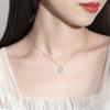 Small Lock Head Necklace, Sweet Diamond-encrusted Pendant, Collarbone Chain, Korean Version of Beautiful Temperament, Gift for Girlfriends