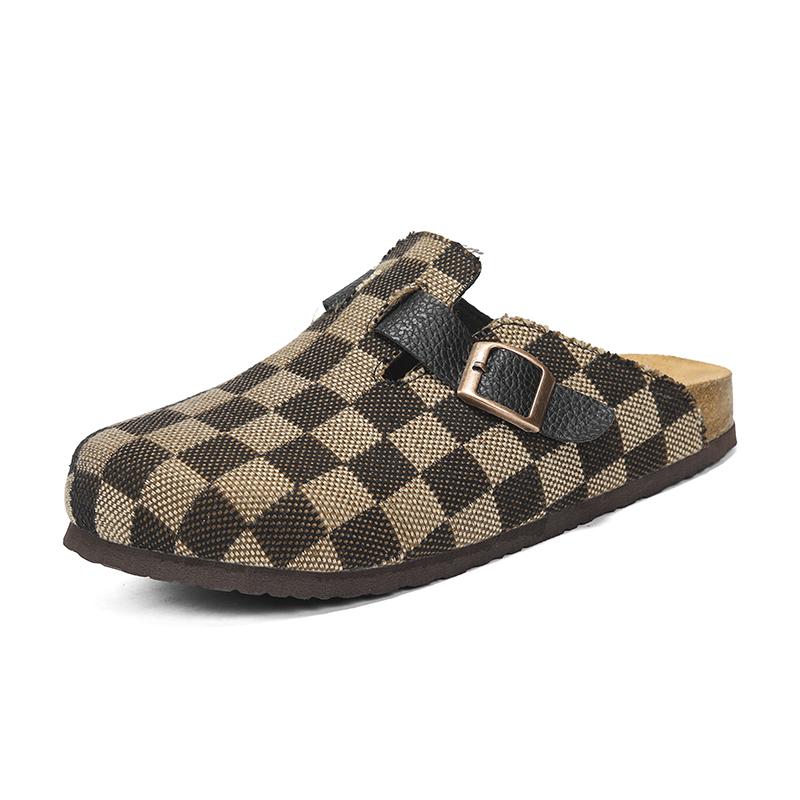 Retro Leather Slipper Men`S Sandals Fashion