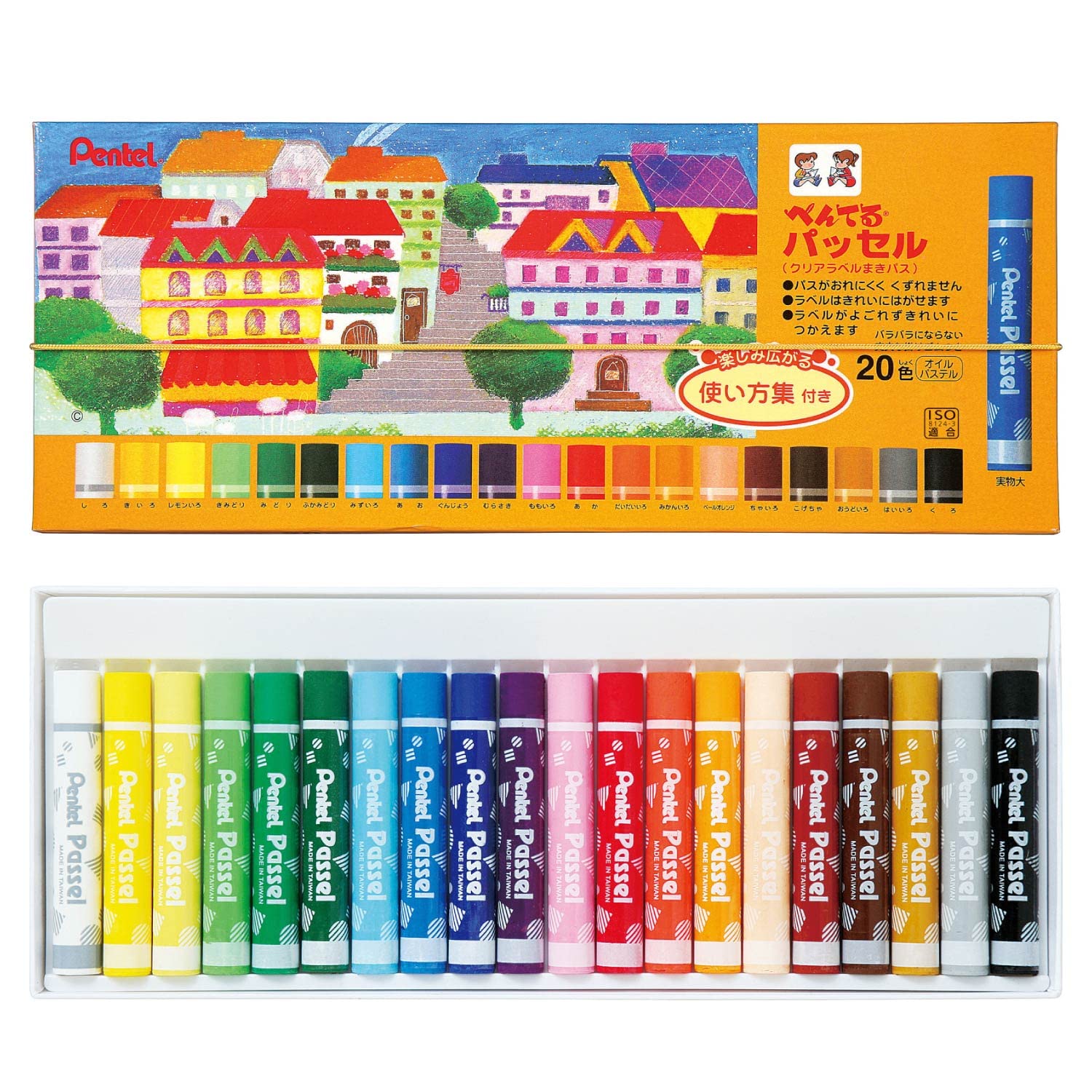 

Pentel Crayon Pass Passel с инструкцией 20 цветов 5 штук GHPAR-20