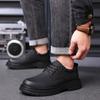 Fashion Fashion men's thick soled shoes Retro and high-quality genuine leather Casual business or partyDerby Luxury Adult Shoes New