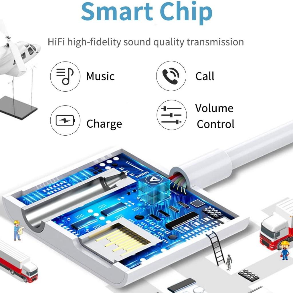2v1 USB C sluchátkový a nabíjecí adaptér,Typ C na 3,5mm Aux Audio sluchátkový adaptér Dongle