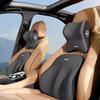 2PCS Car Headrest and Lumbar Support Neck Pillow Set Automotive Memory Foam Office Chair Headrest Fatigue Relief Travel Pillow