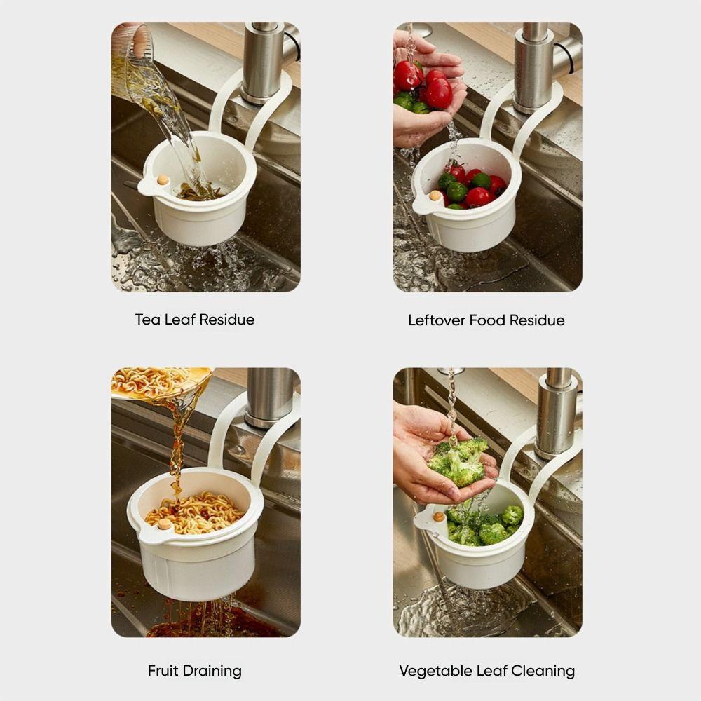 Gifts Push-type Kitchen Sink Filter Basket Separate Versatile Filter Basket Anti-leakage Hanging Bag Grid Racks