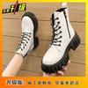 Versatile short boots British platform locomotive single boots New Martin boots for women in spring and autumn 2025
