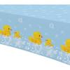 APOWBLS Rubber Duck Party Decorations Tablecloth - Disposable Duck Party Supplies Table Cover, Bubble Bath Rubber Duck Theme Table Cloth for Birthday