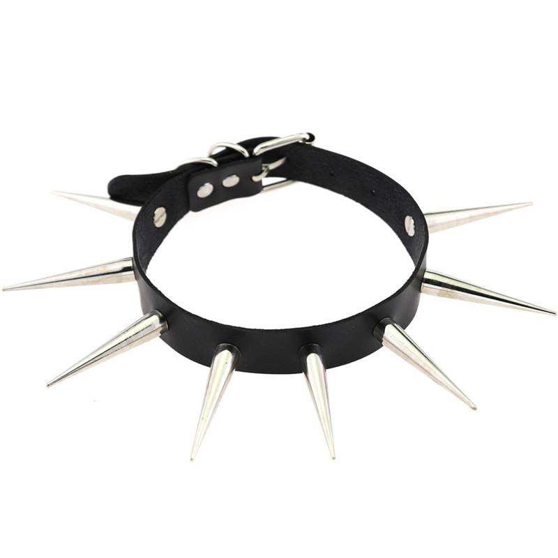 Red Long Spike Choker Punk Collar Women Men Rivets Studded Chocker Necklace 2025 Fashion Goth Jewelry Metal Gothic Accessories