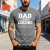 Dad Joke Loading Please Wait Men T-Shirt Fashion Tee Cotton Summer Short Sleeve Casual Shirt for Fathers Day Gift Humor Tops