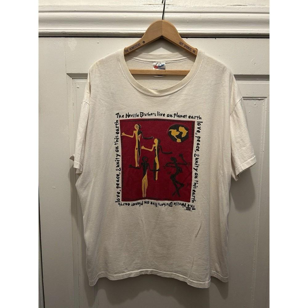 The Neville Brothers band Albums Concert Tour White T shirt S5XL NH27773 Unisex T-Shirt L