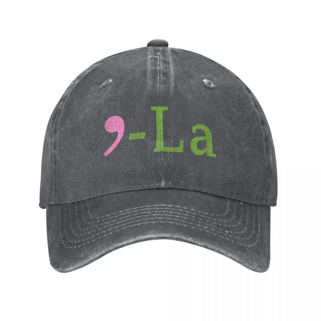 Classic Comma La Kamala Harris Biden Baseball Caps Unisex Distressed Denim Washed Headwear President Election Outdoor Hats