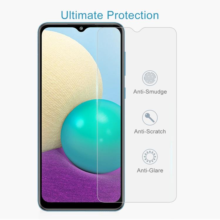 For Samsung Galaxy A02 0.26mm 9H Surface Hardness 2.5D Explosion-proof Tempered Glass Non-full Screen Film