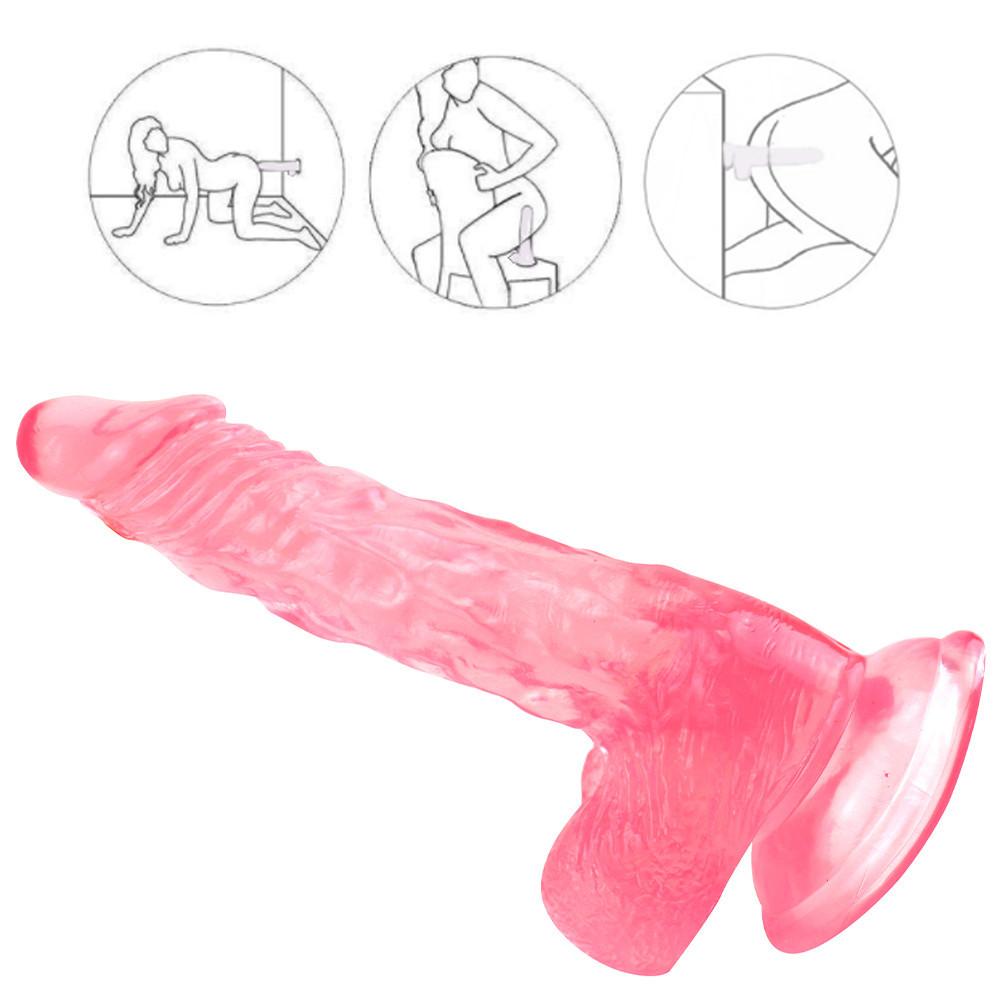 Realistic Dildo Huge Sucker Soft Dildos for Women Masturbator Toy Female Vagina Massage Anal Plug Sex Tool Adult Shop