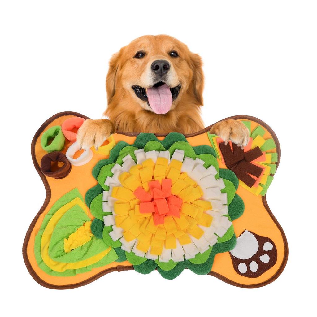 Bone-Shaped Dog Sniffing Mat: Olfactory Training & Puzzle Slow Feeder Toy