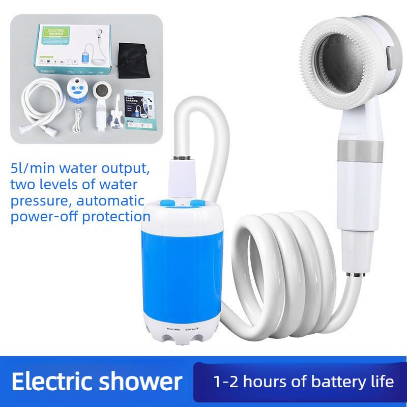 6.0L/min Portable Shower Kit Rechargeable Camping Shower Portable Shower Pump Outdoor Shower Bathing Kit
